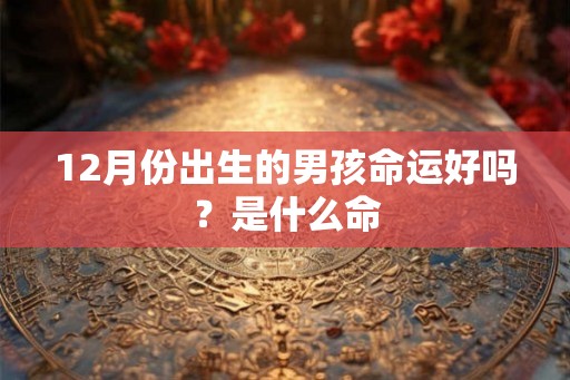 12月份出生的男孩命运好吗？是什么命