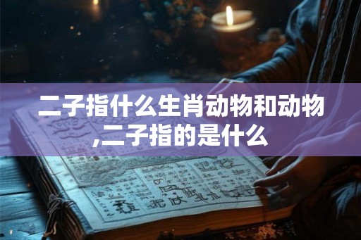 二子指什么生肖动物和动物,二子指的是什么