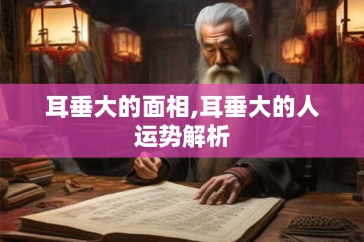 耳垂大的面相,耳垂大的人运势解析