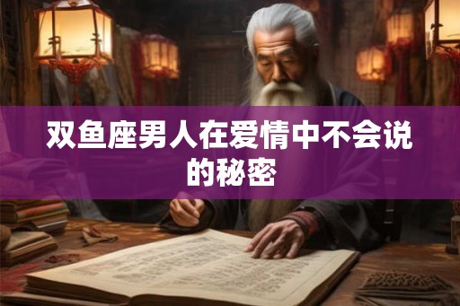 双鱼座男人在爱情中不会说的秘密 双鱼座男人在爱情中不会说的秘密
