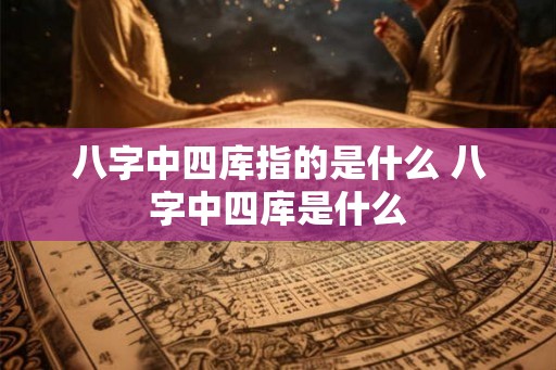 八字中四库指的是什么 八字中四库是什么 八字中四库指的是什么 八字中四库是什么