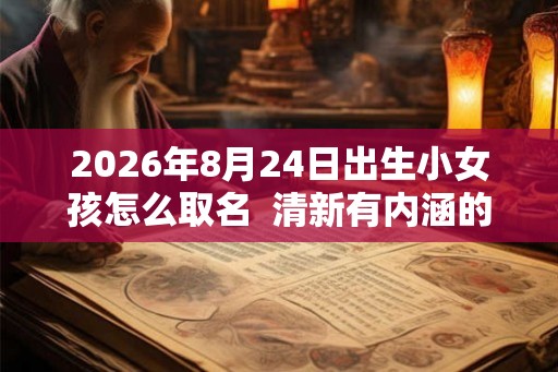 2026年8月24日出生小女孩怎么取名 清新有内涵的名字推荐 2026年8月24日出生小女孩怎么取名 清新有内涵的名字推荐