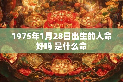 1975年1月28日出生的人命好吗 是什么命