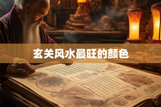 玄关风水最旺的颜色