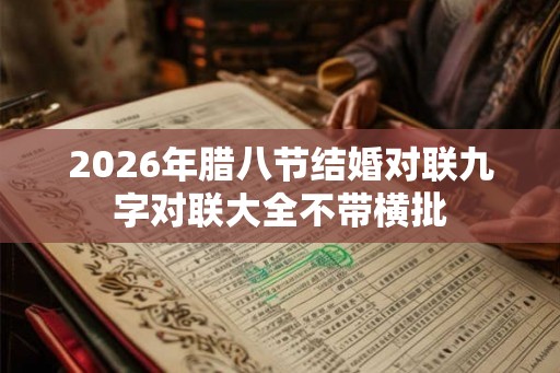 2026年腊八节结婚对联九字对联大全不带横批