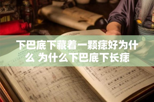 下巴底下藏着一颗痣好为什么 为什么下巴底下长痣