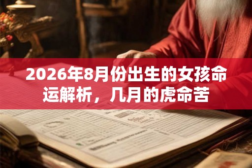 2026年8月份出生的女孩命运解析，几月的虎命苦