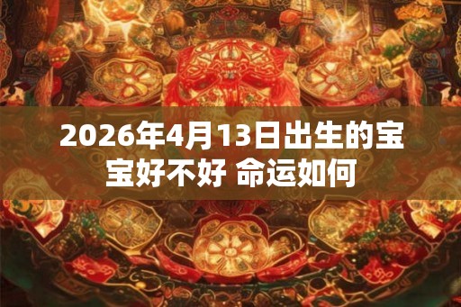 2026年4月13日出生的宝宝好不好 命运如何