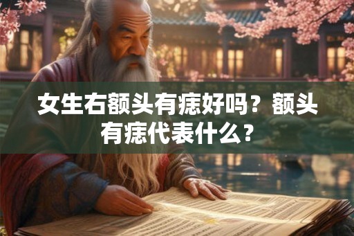 女生右额头有痣好吗？额头有痣代表什么？