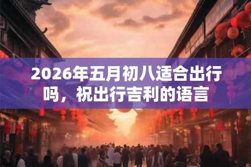 2026年五月初八适合出行吗，祝出行吉利的语言