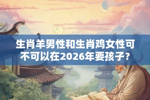生肖羊男性和生肖鸡女性可不可以在2026年要孩子? 生肖羊男性和生肖鸡女性可不可以在2026年要孩子?