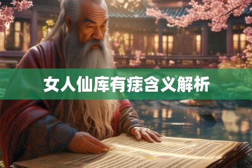 女人仙库有痣含义解析 女人仙库有痣含义解析