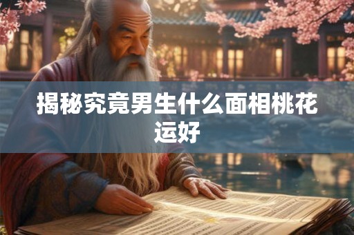 揭秘究竟男生什么面相桃花运好
