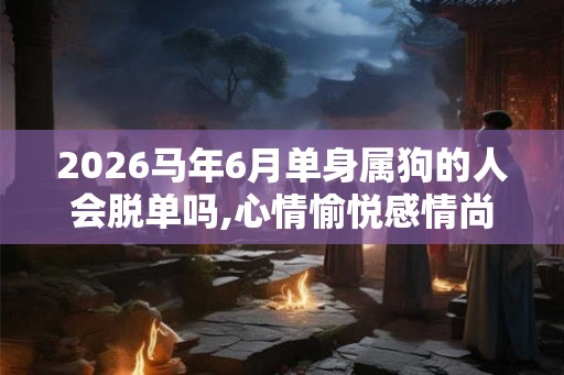 2026马年6月单身属狗的人会脱单吗,心情愉悦感情尚佳