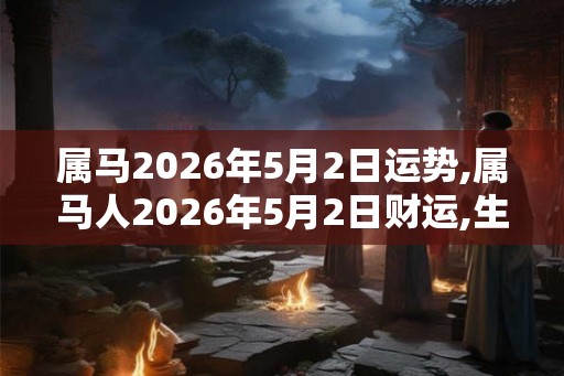 属马2026年5月2日运势,属马人2026年5月2日财运,生肖马2026年5月2日运势