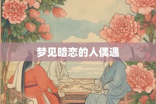 梦见暗恋的人偶遇