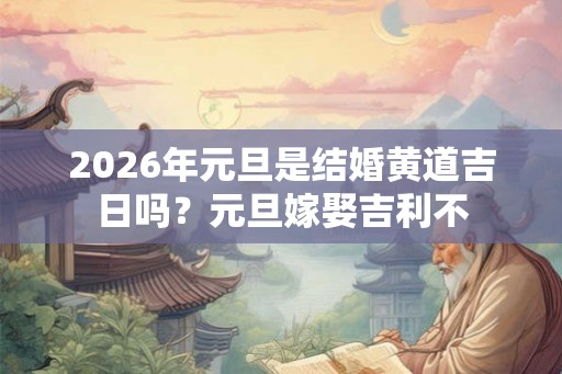 2026年元旦是结婚黄道吉日吗?元旦嫁娶吉利不 2026年元旦是结婚黄道吉日吗?元旦嫁娶吉利不