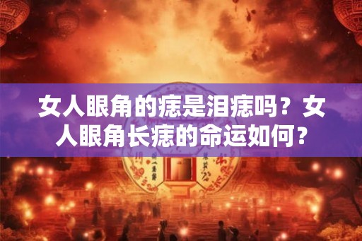 女人眼角的痣是泪痣吗？女人眼角长痣的命运如何？