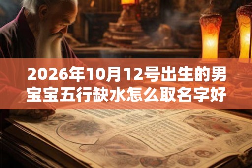 2026年10月12号出生的男宝宝五行缺水怎么取名字好