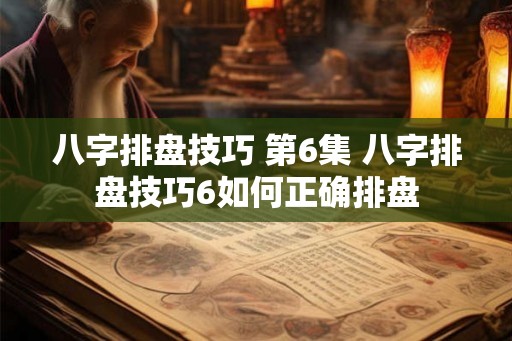 八字排盘技巧 第6集 八字排盘技巧6如何正确排盘