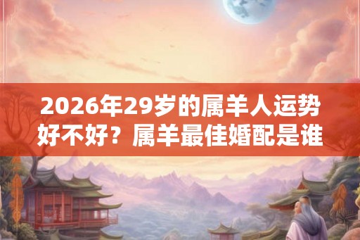 2026年29岁的属羊人运势好不好?属羊最佳婚配是谁? 2026年29岁的属羊人运势好不好?属羊最佳婚配是谁?