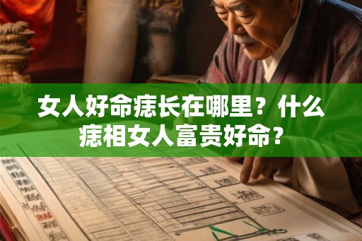 女人好命痣长在哪里？什么痣相女人富贵好命？