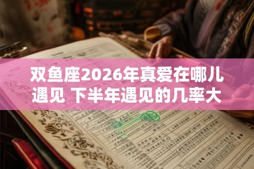 双鱼座2026年真爱在哪儿遇见 下半年遇见的几率大