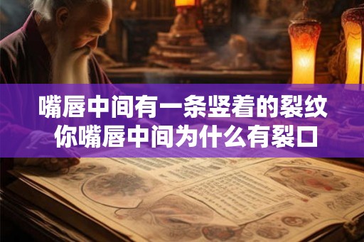 嘴唇中间有一条竖着的裂纹 你嘴唇中间为什么有裂口