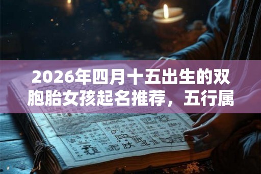 2026年四月十五出生的双胞胎女孩起名推荐,五行属什么 2026年四月十五出生的双胞胎女孩起名推荐,五行属什么