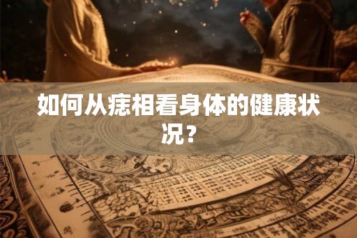 如何从痣相看身体的健康状况？