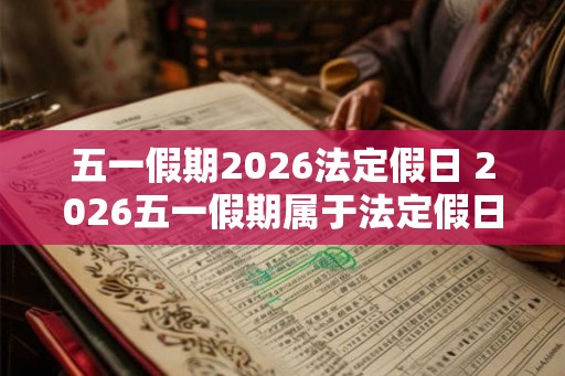 五一假期2026法定假日 2026五一假期属于法定假日吗
