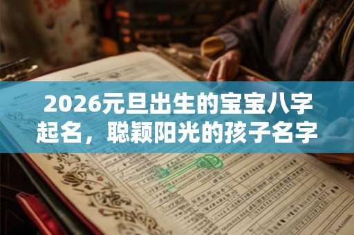 2026元旦出生的宝宝八字起名，聪颖阳光的孩子名字