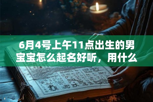 6月4号上午11点出生的男宝宝怎么起名好听,用什么字好 6月4号上午11点出生的男宝宝怎么起名好听,用什么字好
