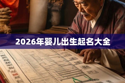 2026年婴儿出生起名大全