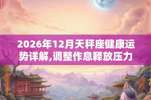 2026年12月天秤座健康运势详解,调整作息释放压力