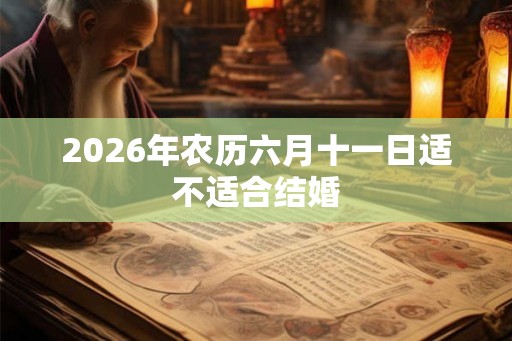 2026年农历六月十一日适不适合结婚