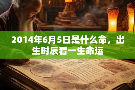 2014年6月5日是什么命,出生时辰看一生命运 2014年6月5日是什么命,出生时辰看一生命运