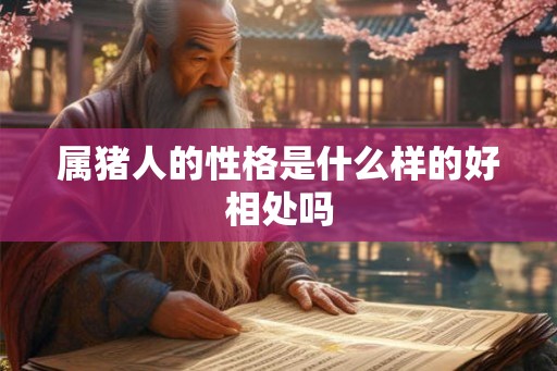 属猪人的性格是什么样的好相处吗