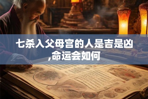 七杀入父母宫的人是吉是凶,命运会如何