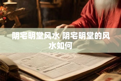 阴宅明堂风水 阴宅明堂的风水如何