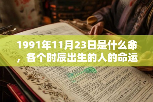 1991年11月23日是什么命,各个时辰出生的人的命运 1991年11月23日是什么命,各个时辰出生的人的命运