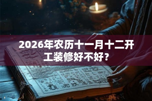 2026年农历十一月十二开工装修好不好？