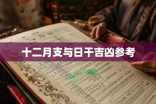 十二月支与日干吉凶参考