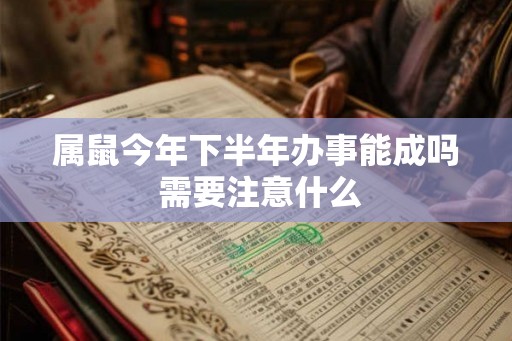 属鼠今年下半年办事能成吗 需要注意什么 属鼠今年下半年办事能成吗 需要注意什么