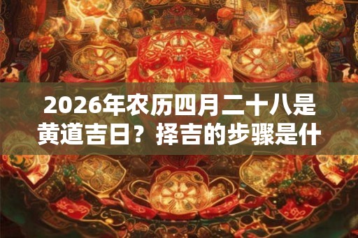 2026年农历四月二十八是黄道吉日?择吉的步骤是什么? 2026年农历四月二十八是黄道吉日?择吉的步骤是什么?