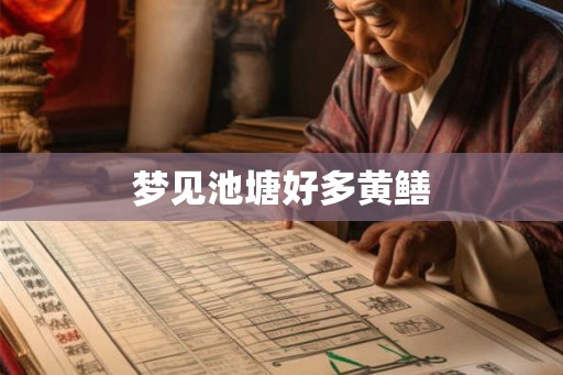 梦见池塘好多黄鳝