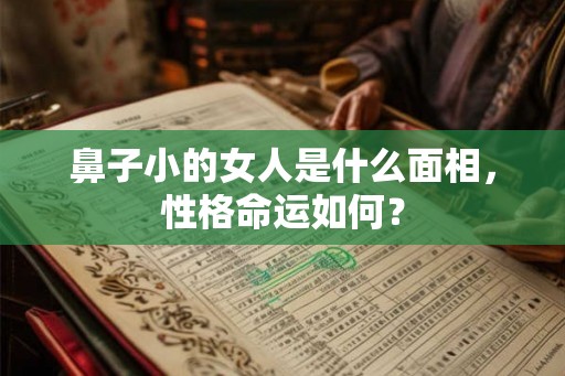 鼻子小的女人是什么面相，性格命运如何？
