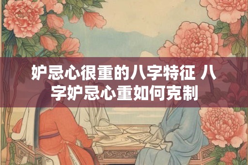 妒忌心很重的八字特征 八字妒忌心重如何克制