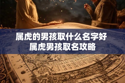 属虎的男孩取什么名字好 属虎男孩取名攻略 属虎的男孩取什么名字好 属虎男孩取名攻略