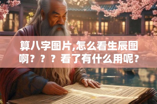 算八字图片,怎么看生辰图啊？？？看了有什么用呢？